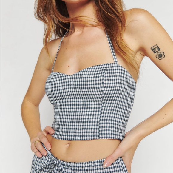 NWT Reformation Jaida Linen Two Piece *top only* - Picture 2 of 6